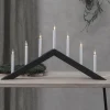 STAR TRADING Chandelier Arrow, angle obtus, 7 lampes, blanc^ Lumière De Noël