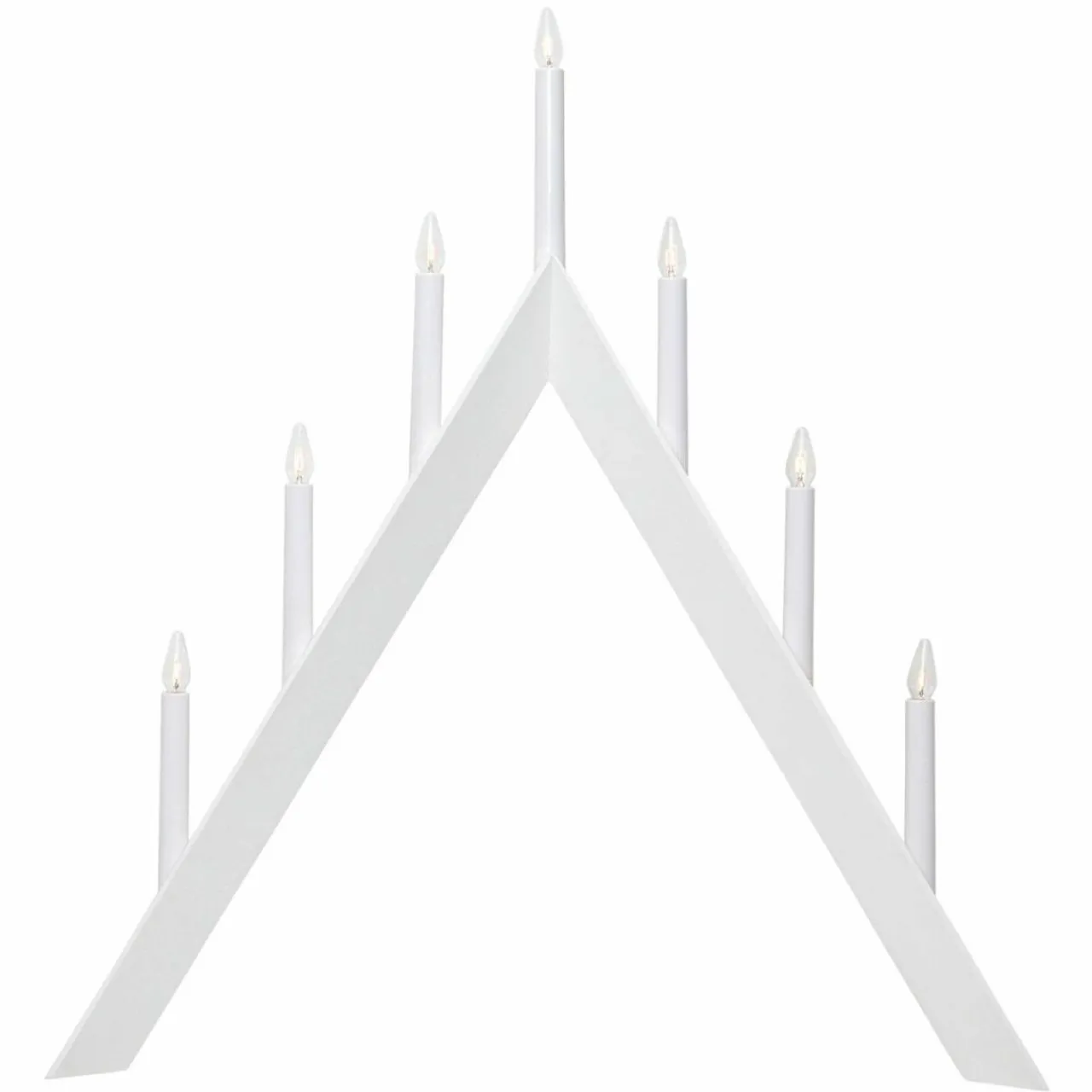chandelier_arrow_pointe_lampes_blanc_5.webp STAR TRADING Chandelier Arrow, pointe, 7 lampes, blanc^ Lumière De Noël
