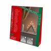 Konstsmide Christmas Chandelier en bois, 7 lampes, hauteur 34cm gris^ Lumière De Noël