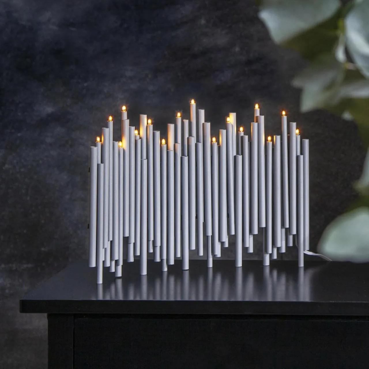 chandelier_note___lampes_gris_0.webp STAR TRADING Chandelier Note, à 16 lampes, gris^ Lumière De Noël