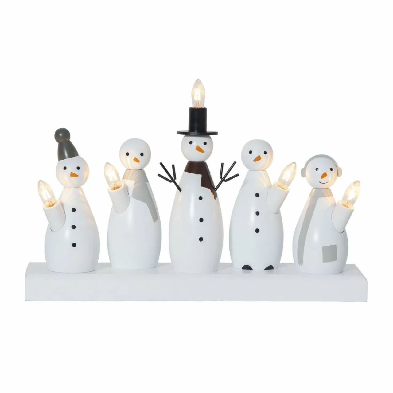 chandelier_snowman__cinq_lampes_1.webp STAR TRADING Chandelier Snowman, à cinq lampes^ Lumière De Noël