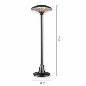 JUST LIGHT. Chauffage terrasse Glow, IP34, 1 500W/3 000W^ Meubles & Aménagements