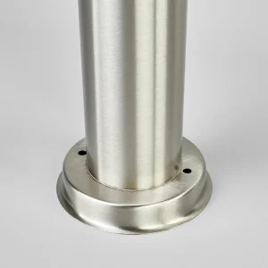 Lindby Éclairage pour chemin cylindrique Kristof, inox^ Bornes Éclairage Extérieur