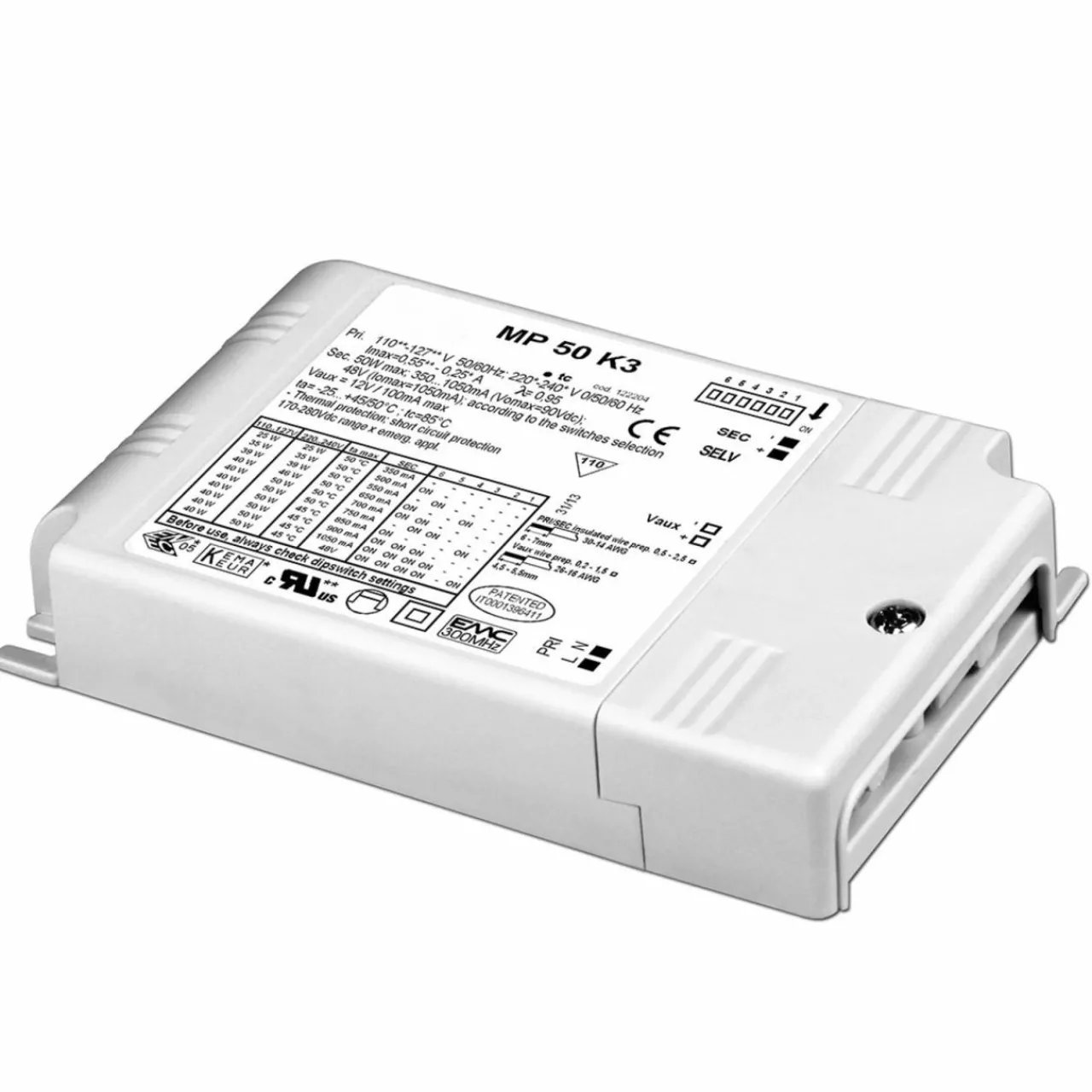 convertisseur_led_mp__k_rglable_non_dimmable_0.webp Molto Luce Convertisseur LED MP 50 K3, réglable, non dimmable^ Bloc D'Alimentation Courant Constant