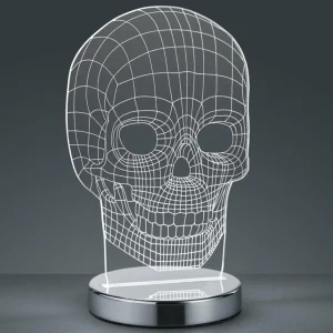 Reality Leuchten Couleur commutable - lampe à poser LED Skull^ Lampes Décoratives