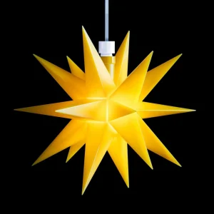 STERNTALER Déco intérieure - étoile 18 branches Ø 12 cm jaune^ Lumière De Noël