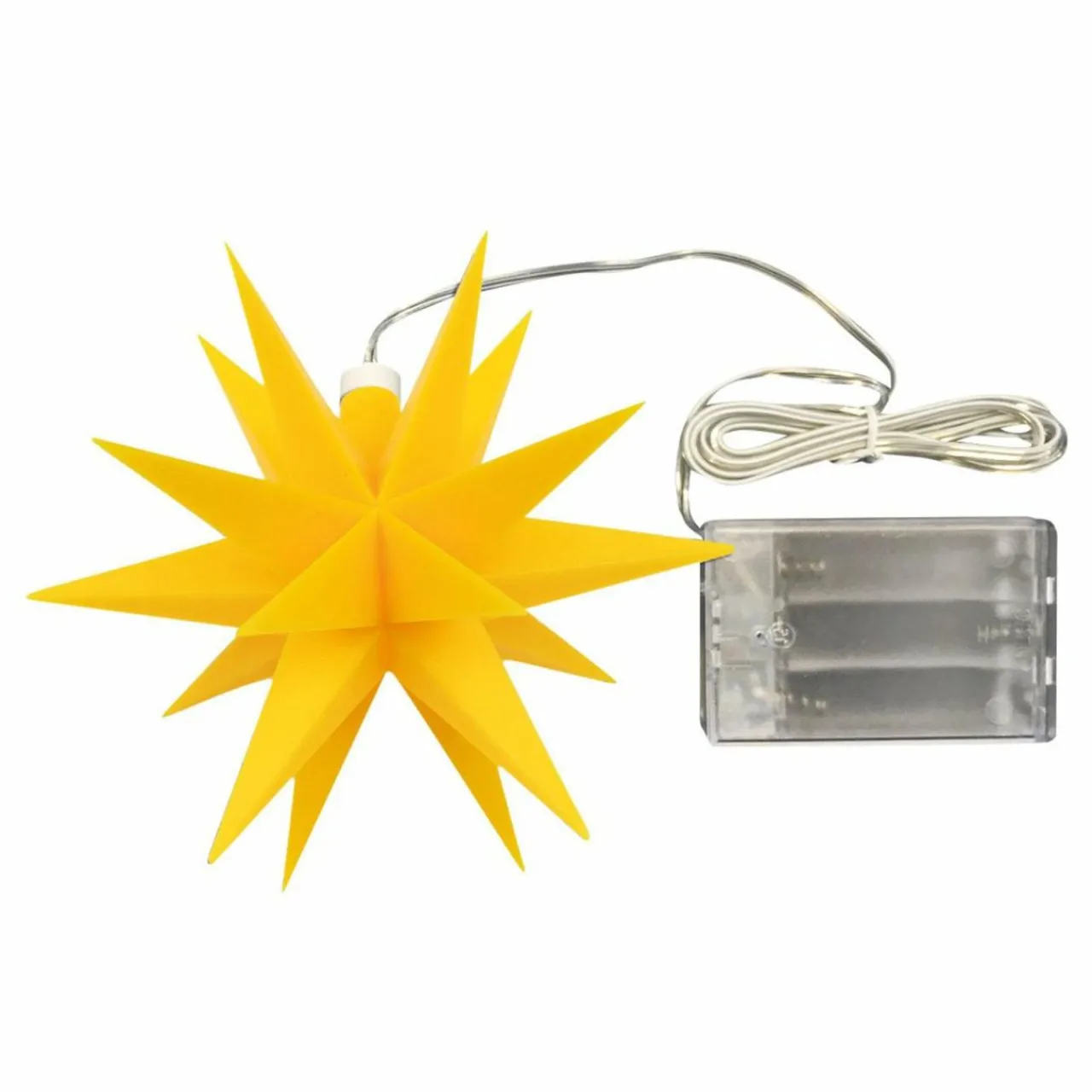 dco_intrieure__toile__branches__cm_jaune_1.webp STERNTALER Déco intérieure - étoile 18 branches Ø 12 cm jaune^ Lumière De Noël