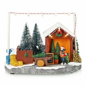 Markslöjd Décoration de Noël LED Elta, batterie, USB, hauteur 13,5 cm^ Lumière De Noël