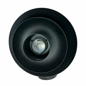 Dyberg Larsen applique d'extérieur Morph, Ø 30 cm, noir, métal^ Appliques Murales Extérieures