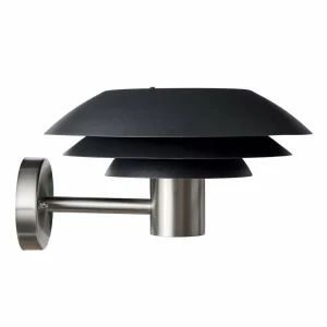 Dyberg Larsen DL31 Outdoor mur noir/acier Ø31cm^ Appliques Murales Extérieures