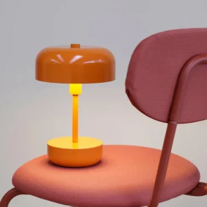 Dyberg Larsen Haipot lampe de table LED batterie orange^ Lampes Décoratives