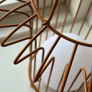 Dyberg Larsen Lampe de table LED rechargeable Basket, terracotta, métal^ Lampes Décoratives