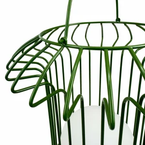 Dyberg Larsen Lampe de table LED rechargeable Basket, vert, métal^ Lampes Décoratives
