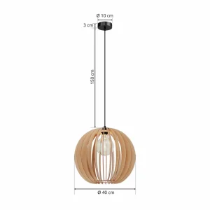 Envostar Clay Suspension en contreplaqué de bouleau Ø 40 cm^ Luminaires Durables