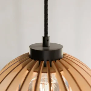 Envostar Clay Suspension en contreplaqué de bouleau à 3 lampes rond^ Luminaires Durables