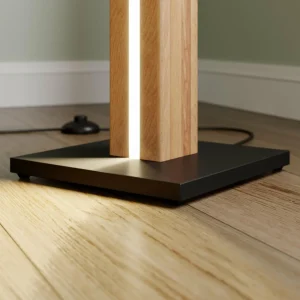 Envostar Eldder lampe sur pied LED en placage de chêne^ Luminaires Durables