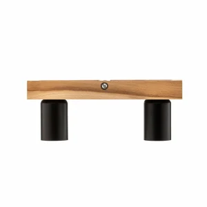 Envostar Esan plafonnier en bois de hêtre à 2 lampes^ Luminaires Durables