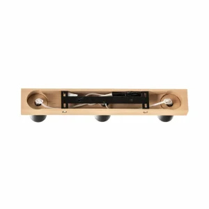 Envostar Esan plafonnier en bois de hêtre à 3 lampes^ Luminaires Durables