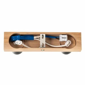 Envostar Esan plafonnier en bois de hêtre à 2 lampes^ Luminaires Durables
