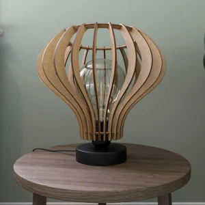Envostar Faje lampe à poser contreplaqué bouleau^ Luminaires Durables