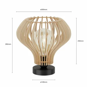 Envostar Faje lampe à poser contreplaqué bouleau^ Luminaires Durables