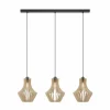 Envostar Floj Suspension en contreplaqué de bouleau à 3 lampes^ Luminaires Durables