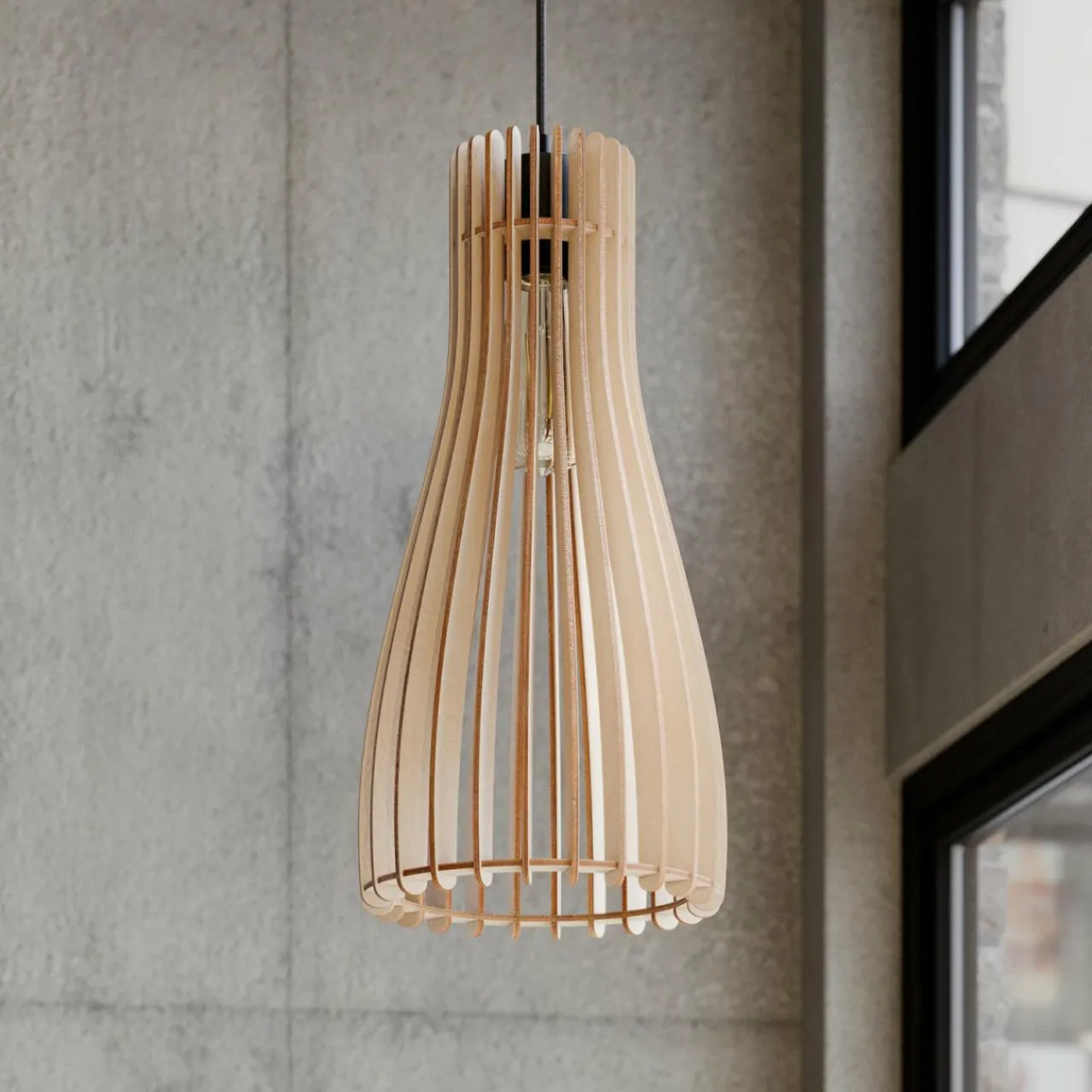 envostar_furn_suspension_contreplaqu_de_bouleau__lampe_0.webp Envostar Furn suspension, contreplaqué de bouleau, 1 lampe^ Luminaires Durables