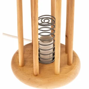 Envostar Harmony Lampe de sel avec cage en bois clair^ Lampes Décoratives