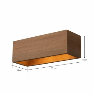 Envostar Kubiko applique en pin naturel^ Luminaires Durables