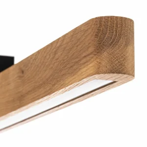 Envostar Lineo plafonnier LED, chêne clair^ Luminaires Durables