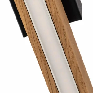 Envostar Lineo plafonnier LED, chêne clair^ Luminaires Durables