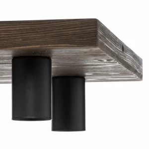 Envostar Lobo plafonnier à 6 lampes pin gris^ Luminaires Durables