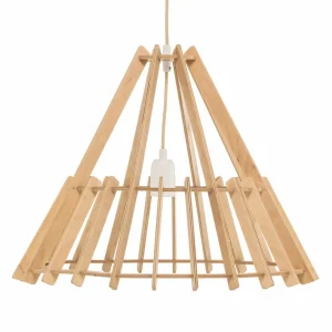 Envostar Lohr suspension, bois, conique Ø 53 cm^ Luminaires Durables