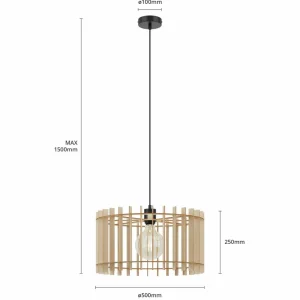 Envostar Mors suspension, contreplaqué de bouleau, 1 lampe^ Luminaires Durables