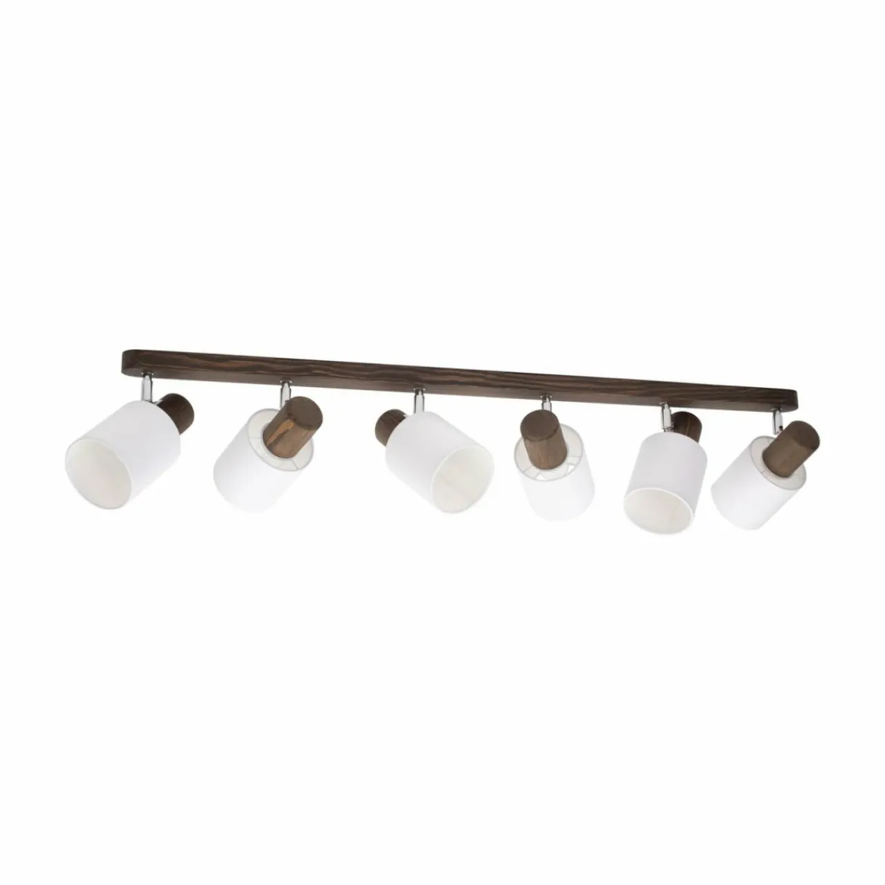 envostar_nale__plafonnier___lampes_pin_noyer_1.webp Envostar Nale 2 plafonnier à 6 lampes pin noyer^ Luminaires Durables