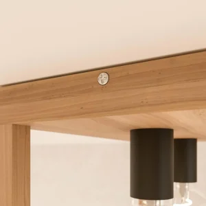 Envostar Rowan plafonnier en chêne, 2 lampes^ Luminaires Durables