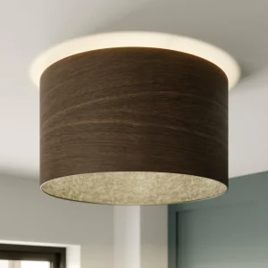 Envostar Veneer plafonnier chêne fumé Ø 40cm^ Luminaires Durables