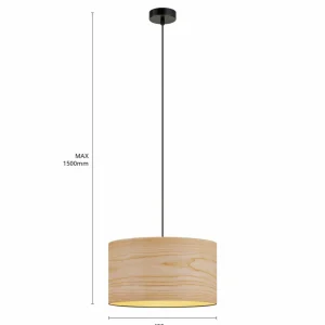 Envostar Veneer suspension cœur de frêne^ Luminaires Durables