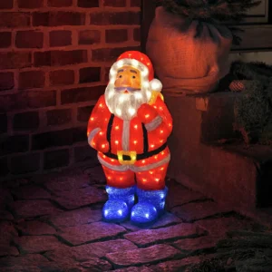Konstsmide Christmas Figurine déco LED Père Noël multicolore IP44 55 cm^ Lumière De Noël