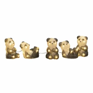 Konstsmide Season Figurine LED Panda, kit de 5 en chaîne^ Lampes Décoratives