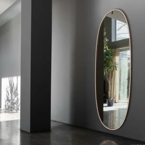 FLOS La Plus Belle miroir mural LED, alu poli^ Meubles & Aménagements