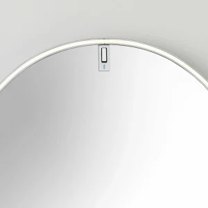 FLOS La Plus Belle miroir mural LED, doré brossé^ Meubles & Aménagements