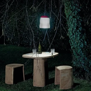 Foscarini Cri Cri lampe déco extérieur LED, rouge^ Lampes Décoratives