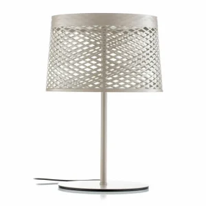 Foscarini Twiggy Grid XL lampe à poser LED, grège^ Lampes Décoratives