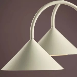 FRANDSEN lampe de table LED Grasp, blanc, hauteur 47 cm, métal^ Lampes Décoratives