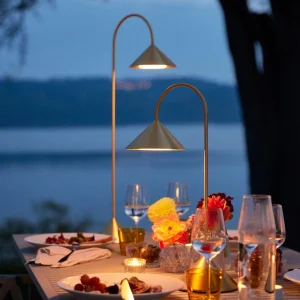 FRANDSEN lampe de table LED Grasp, couleur laiton, hauteur 47 cm^ Lampes Décoratives