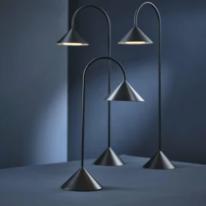 FRANDSEN lampe de table LED Grasp, noir, hauteur 47 cm, métal^ Lampes Décoratives