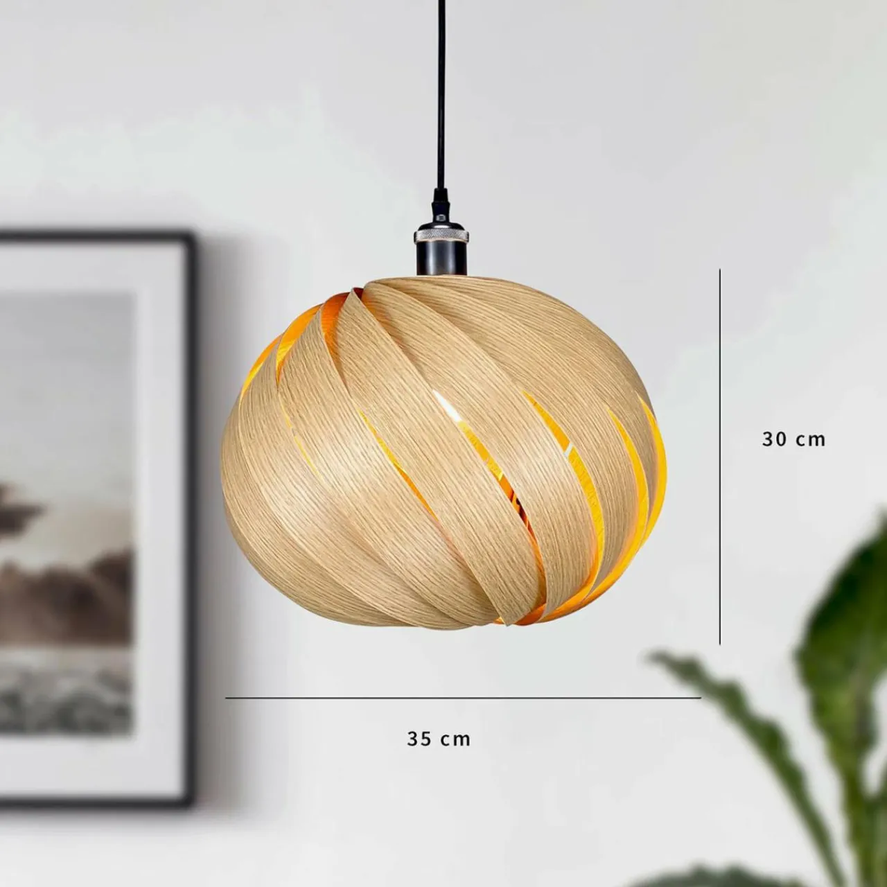 gofurnit_mela_suspension_chne___cm_2.webp Gofurnit Mela suspension, chêne, Ø 35 cm^ Luminaires Durables