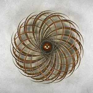 Gofurnit Veneria applique, chêne, Ø 70 cm^ Luminaires Durables