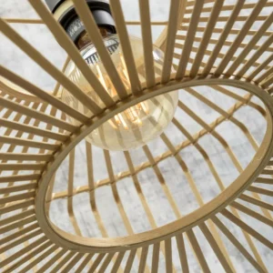 Good & Mojo Bromo Suspension en bambou Ø 60cm^ Luminaires Durables
